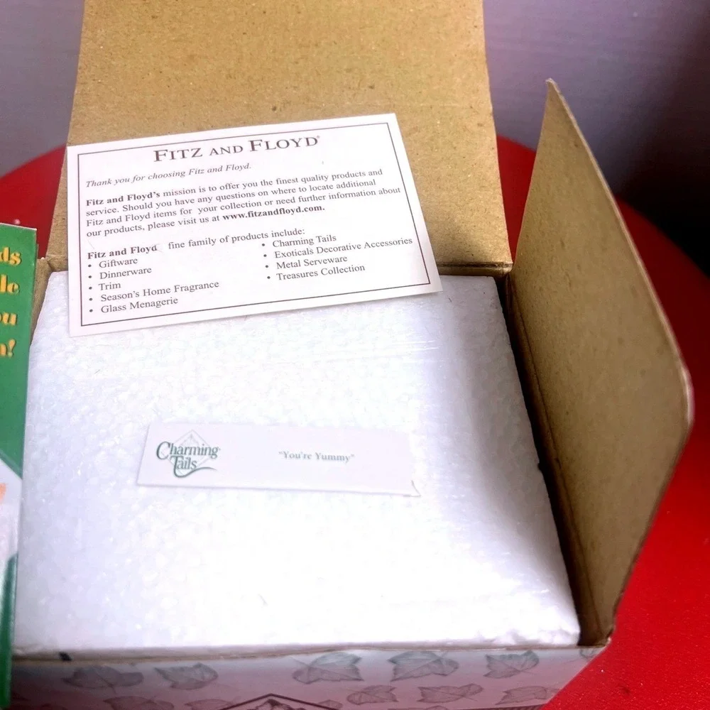 Charming Tails You're Yummy Figurine 85/522 - NIB Fitz And Floyd Dean Griff Mice